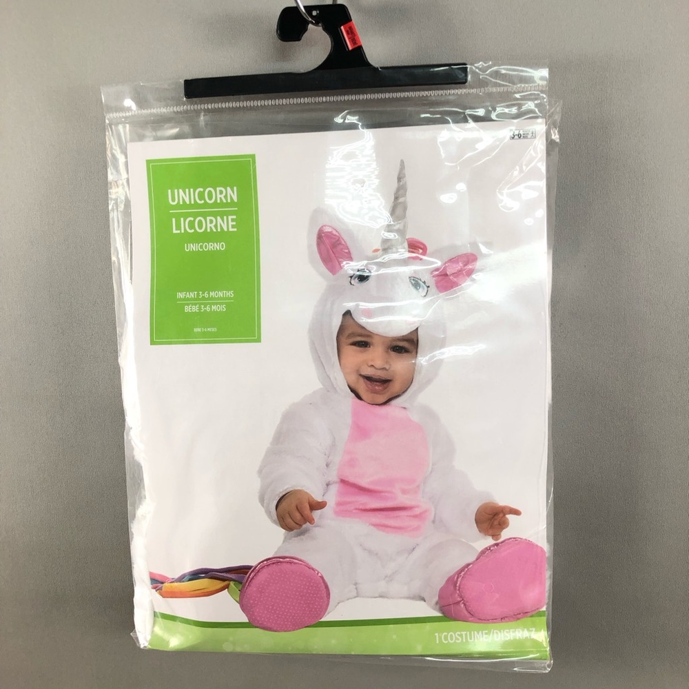 Unbranded Pink White Infant Unicorn Costume - Kids Accessories